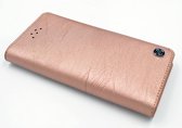 Roze hoesje voor iPhone 6-6S Book Case - Pasjeshouder - Magneetsluiting