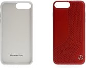Rood hoesje van Mercedes-Benz - Backcover - Avantgarde - Leer - iPhone 7-8 Plus - Modern