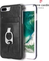 Zwart hoesje Pierre Cardin - Backcover - Stijlvol - iPhone 7-8 - Leer - Luxe cover