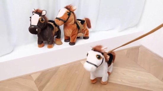 Knuffelpaard – Licht bruin – Loopt lopend Lopende – Speelgoed – Electrisch  – Muziek –... | bol.com