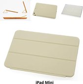 Apple iPad Mini 2-3 Beige Smart Case - Book Case Tablethoes- 8719273232477