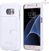 Wit hoesje van Pierre Cardin - Backcover - Stijlvol - Leer - Galaxy S7 - Luxe cover