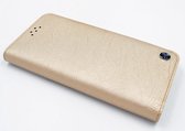 Goud hoesje Galaxy S7 Edge -Book Case- Pasjeshouder - Magneetsluiting (G935F)