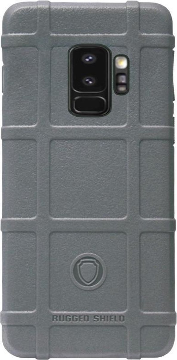 RUGGED SHIELD Rubber Bumper Case Hoesje Geschikt voor Samsung Galaxy S9 - Grijs