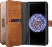 Pierre Cardin Bruin hoesje Galaxy S9 - Book Case - Stijlvol - Leer - Luxe cover