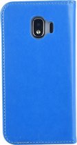 Blauw hoesje Samsung Galaxy J2 (2018) - Book Case - Pasjeshouder - Magneetsluiting