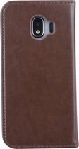 Bruin hoesje Samsung Galaxy J2 (2018) - Book Case - Pasjeshouder - Magneetsluiting