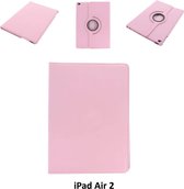 Apple iPad Air 2 Roze 360 graden draaibare hoes - Book Case Tablethoes- 8719273271681