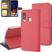 Rood hoesje Samsung Galaxy A60 - Book Case - Pasjeshouder - Magneetsluiting (A606F)