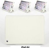 Apple iPad Air Wit Smart Case - Book Case Tablethoes- 8719273113318