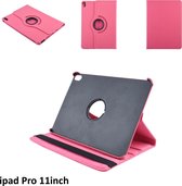 Apple iPad Pro 11 (2018) Hot Pink 360 graden draaibare hoes - Book Case Tablethoes