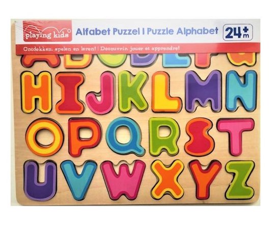 Puzzel - Houten Alfabet puzzel - Leren spelen met letters. Puzzel hout -  Vanaf 24... | bol.com