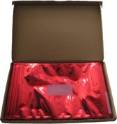 100 stuks Metallic enveloppen C4 met plakstrip 324 x 252 mm - Rood
