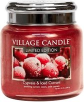 Village Candle Medium Jar Geurkaars - Cypress & Iced Currant