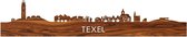 Skyline Texel Palissander hout - 80 cm - Woondecoratie design - Wanddecoratie met LED verlichting