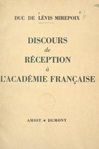 Discours de réception à l'Académie française