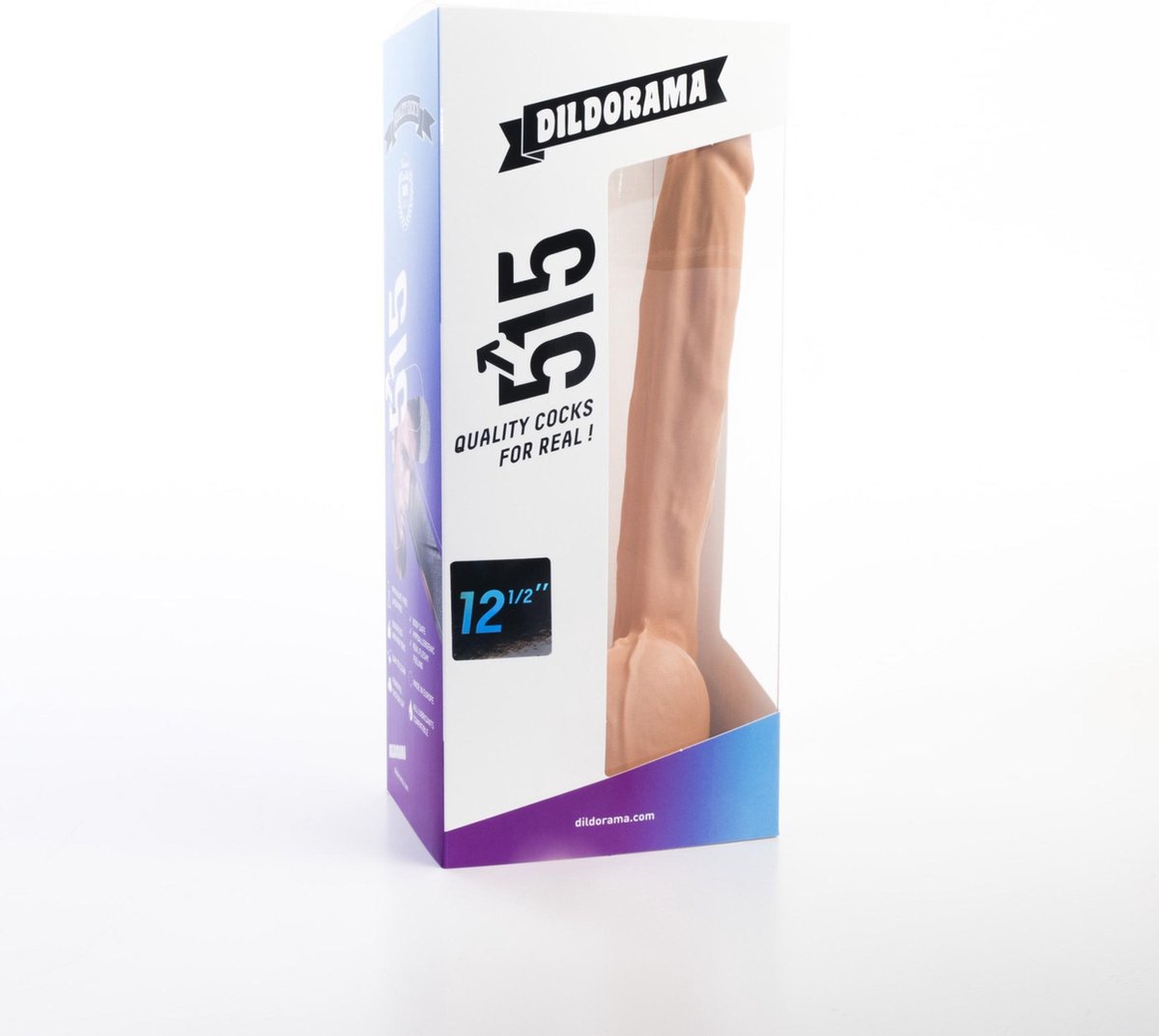 515 line Dildo met zuignap 32 cm - beige