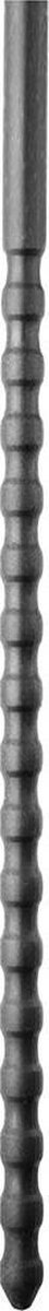 All Black Silicone Sounds - Penisplug - Super Flexibel - 24 X 0.6cm - Geribbeld