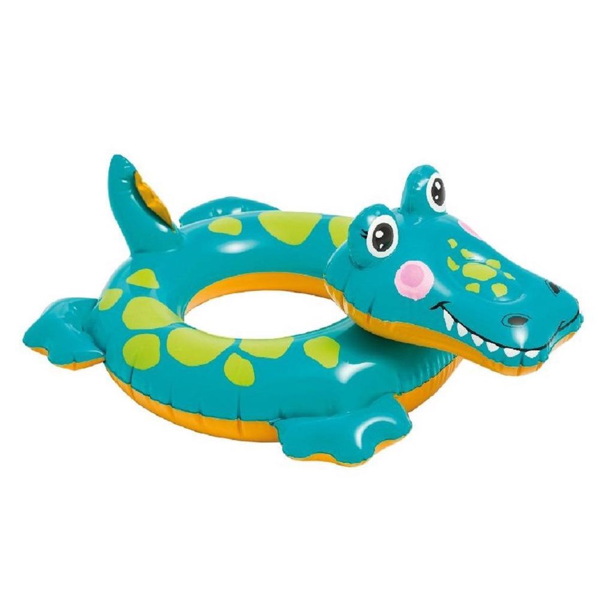 Opblaasbare krokodil zwemband 66 cm - Zwembenodigdheden - Zwemringen - Dieren thema - Krokodil zwembanden voor kinderen