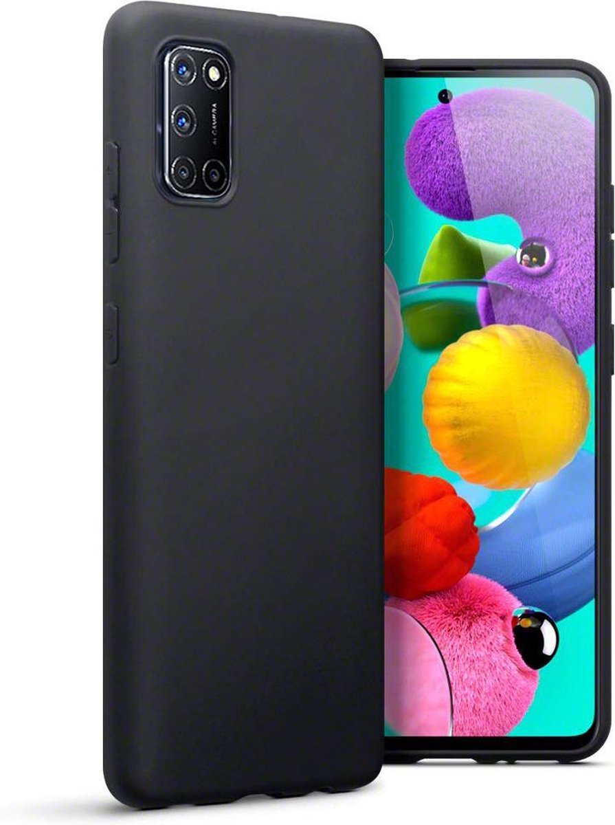 HB Hoesje Geschikt voor Oppo A72 Zwart - Siliconen Back Cover