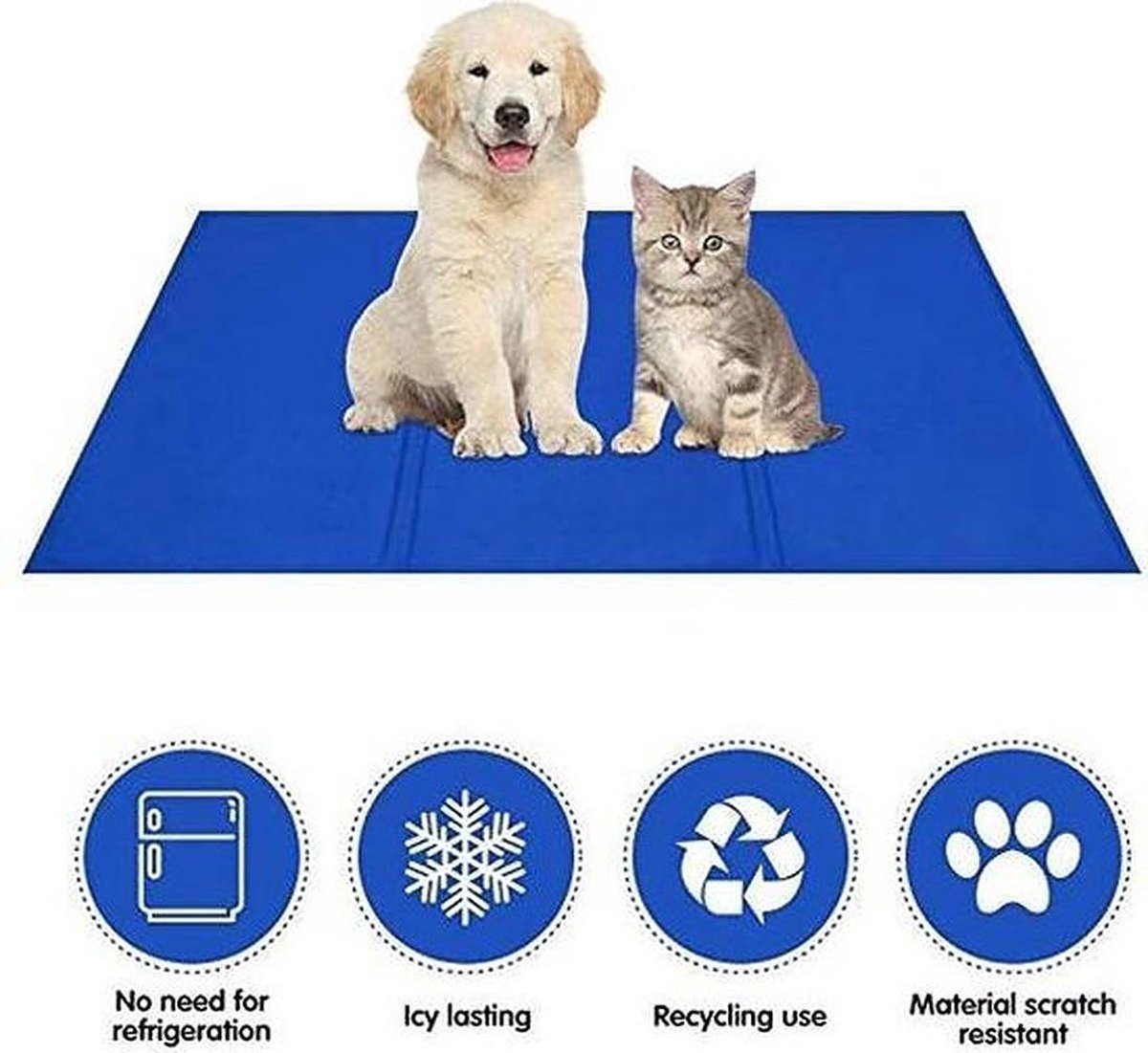 draai beloning Buurt Koelmat voor huisdieren - Cooling mat - 40 x 50 cm - Verkoelende mat voor  katten en honden | bol.com