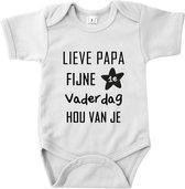 Merkloos Baby Rompertje Maat 74 Eerste Vaderdag , Bedrukte babyromper vaderdag cadeau