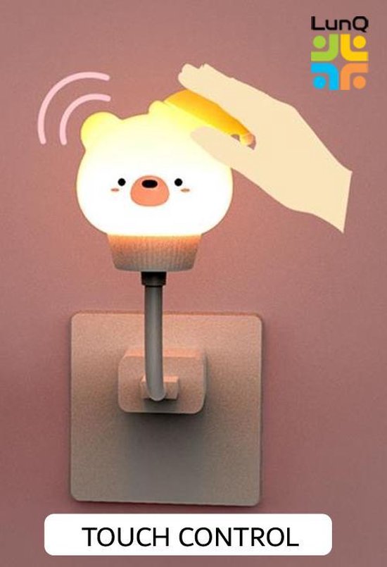Kinder Nachtlamp voor het Stopcontact - Baby Lamp - Inclusief Adapter -  Timer –... | bol.com