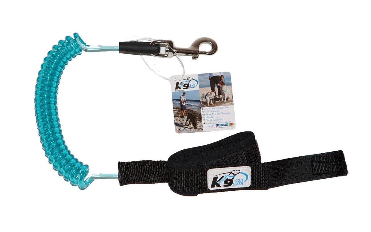 K9 Coil Hondenriem Turquoise - LARGE
