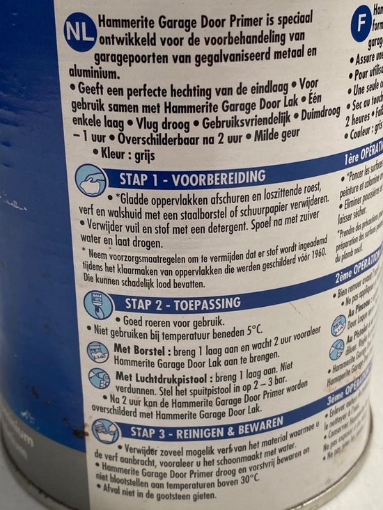 Hammerite GARAGE DOOR PRIMER 750ml.