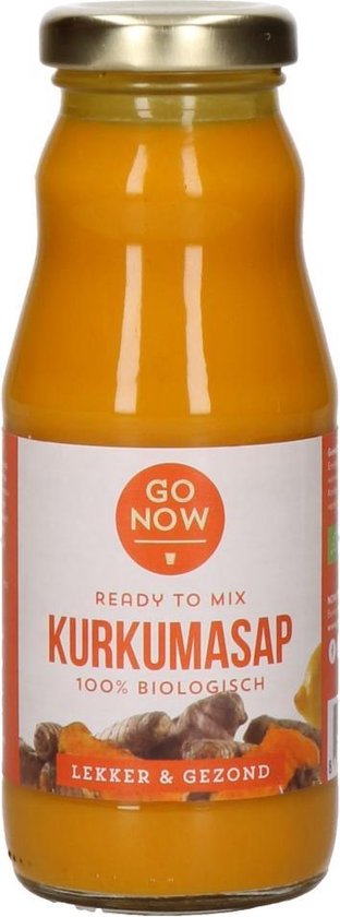 Go Now Pure Kurkumasap 200ml - Kurkumathee - Kurkumashot - Kurkuma Thee -  Kurkuma | bol