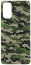 ADEL Siliconen Back Cover Softcase Hoesje Geschikt voor Samsung Galaxy S20 - Camouflage