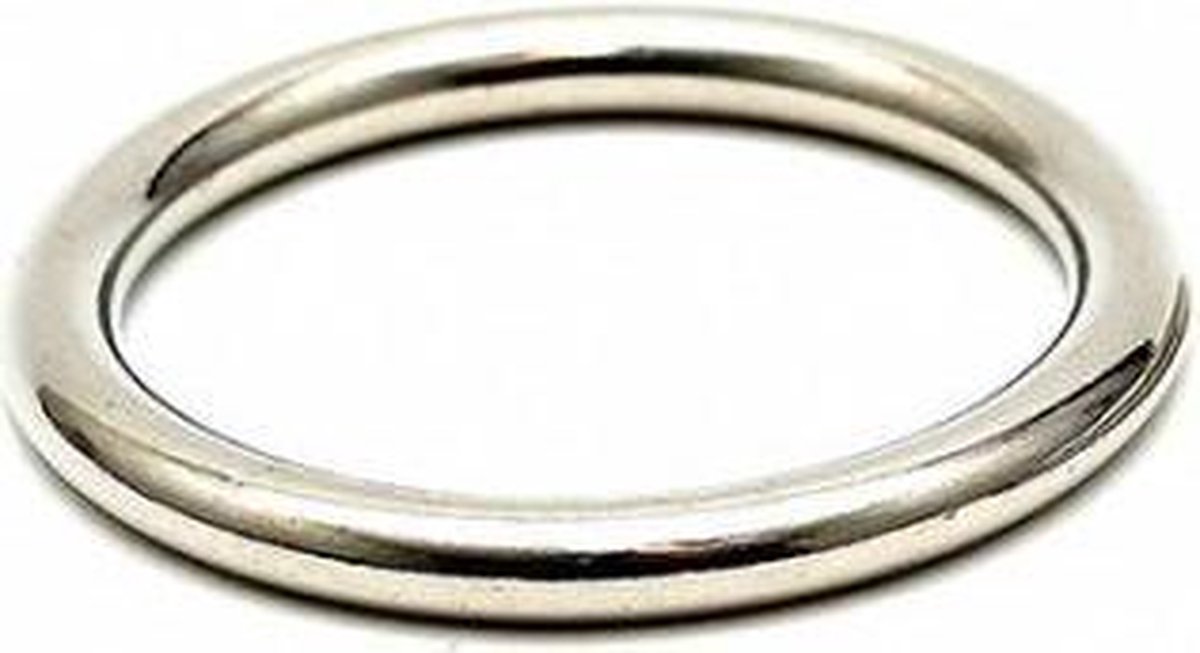Rimba - Gegoten RVS Cockring - Dikte 8 mm 30 mm