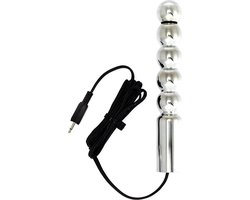 Rimba Electro Sex - Geribbelde dildo - Bullet 160 mm bi-polair