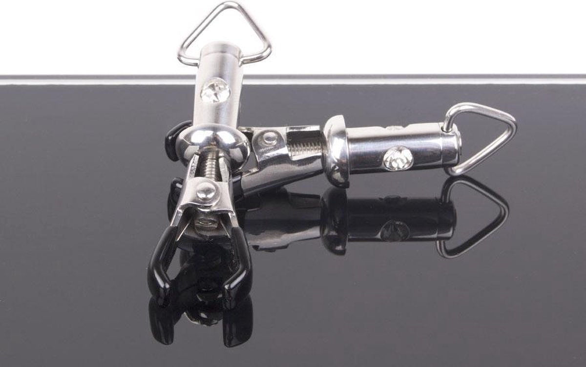 Goedkoopste Tepelklemmen met 3 swarovski kristallen