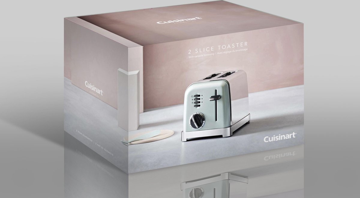 Cuisinart - 2 Slice Toaster Broodrooster - 2 sleuven - Ontdooifunctie - Bagelfunctie - 6 standen - Groen thumbnail 2