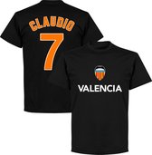 Valencia Claudio 7 Retro Team T-Shirt - Zwart - M