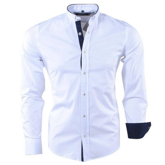 Carisma - Trendy Italiaans Heren Overhemd met design kraag - 8386 - Wit |  bol.com