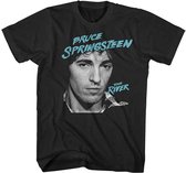 Bruce Springsteen Heren Tshirt -S- River 2016 Zwart