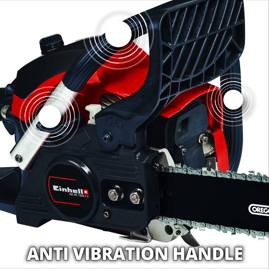 Einhell Benzine Kettingzaag GC-PC 1335/1 I - 37,2 cm³ - 1,3 kW - 2-takt - Zwaardlengte: 35 cm - Max. Zaaglengte: 34,5 cm - Kettingsnelheid: 21,9 m/s - Automatische kettingsmering van Einhell — afbeelding 2
