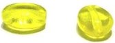 Plat ovaaltje geel 8x6 mm, 100 st