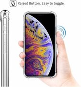 Apple iPhone X/XS silicone Anti Shock achterkant hoesje met 2x gratis Tempered glass Screenprotector