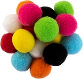 Pom Pom 4 cm assorti 16 stuks