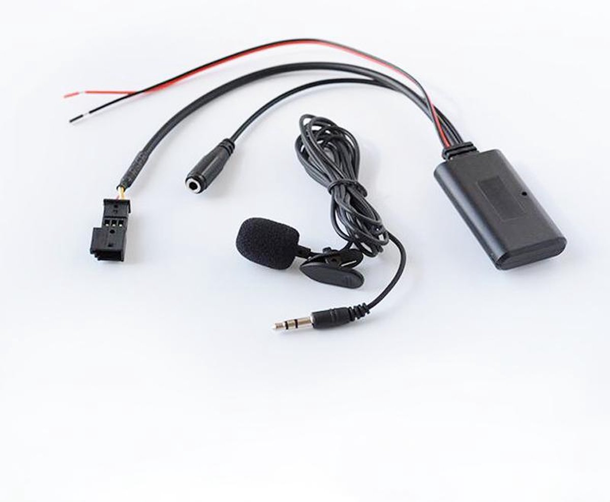 Adaptateur Audio de Voiture avec Bluetooth 5.0, AUX Complet 10 Broches,  Accessoires pour BMW E46, E39, E38, E53 avec Micro Sans Main