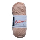 Beijer BV Cotton eight 8/4 onbewerkt dun katoen garen - zalm roze (335) - pendikte 2,5 a 3mm - 1 bol