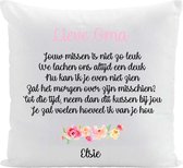 Knuffelkussen voor oma/opa/nono/grootouders/meter/peter