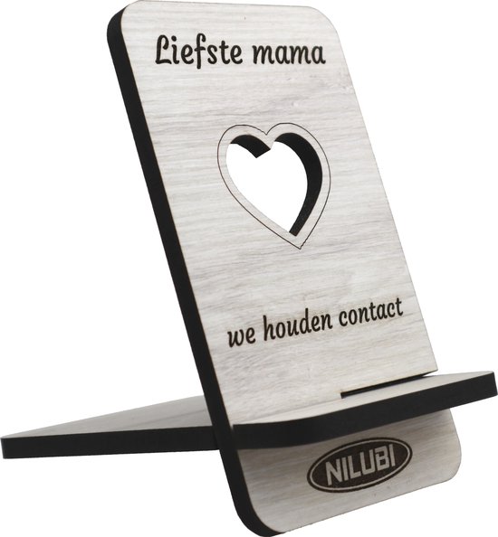 Telefoonstandaard mama - verjaardag moeder - Moederdag - kerstcadeau -  Liefste mama we... | bol.com