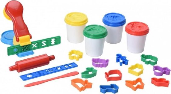 Chronisch Roestig absorptie Klei met vormpjes en pers creatief speelgoed voor kinderen - Creatief  speelgoed -... | bol.com