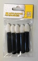 brush applicators voor inkt of make-up - 5 sponskwastjes - foambrushes Nellie Snellen APP001