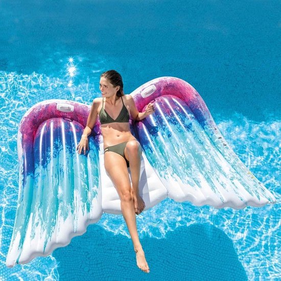 met de klok mee groei bijkeuken Intex groot luchtbed Angel Wings met prachtige print! In prijs verlaagd! |  bol.com