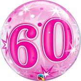 Bubble Sparkle Pink 60 jaar